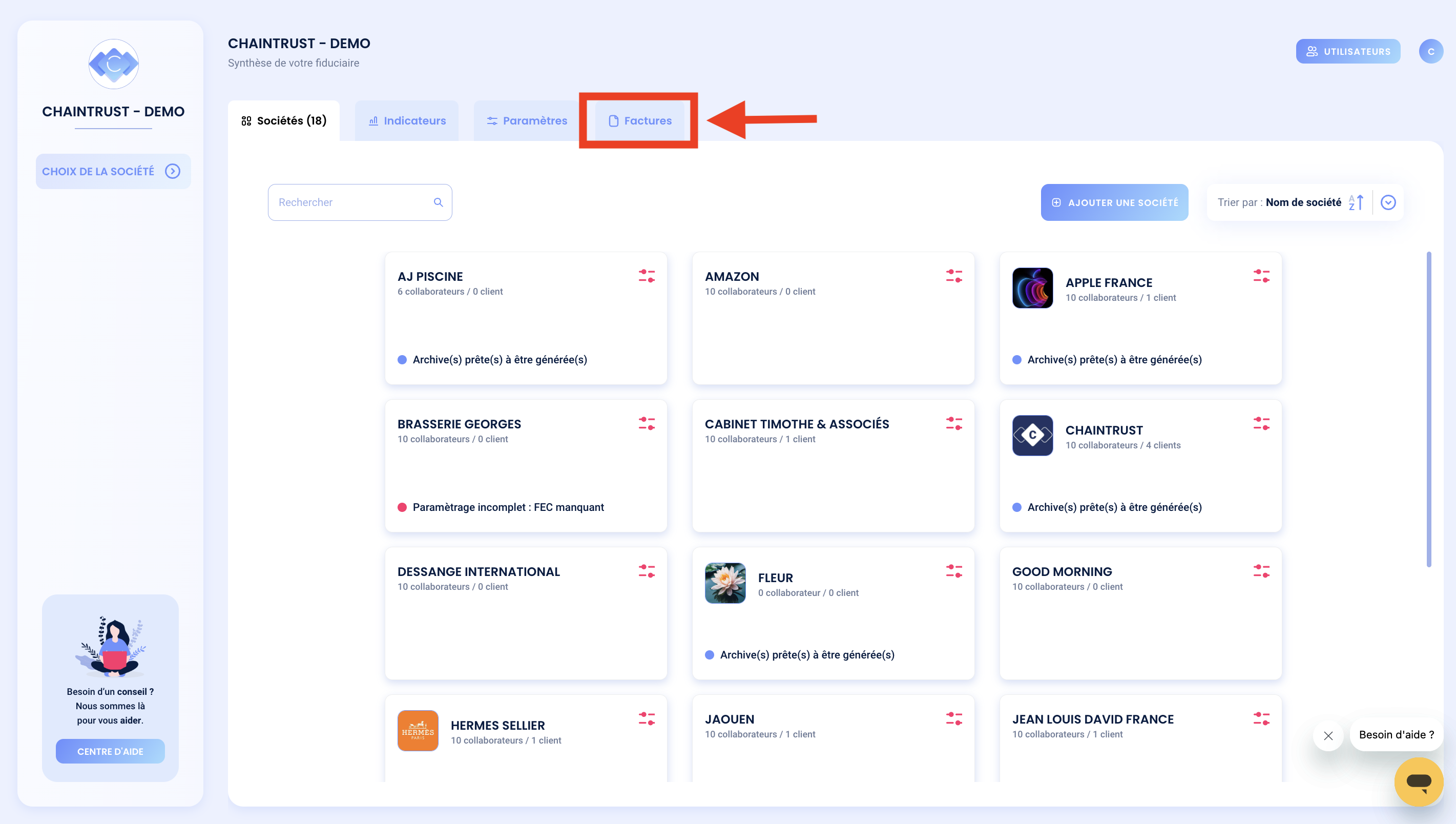 acceder-factures-Chaintrust.png