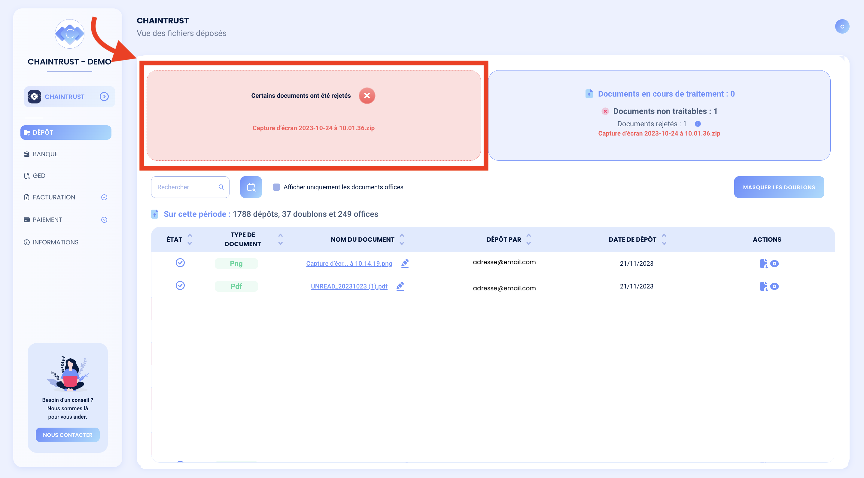 rejet-de-fichiers-Chaintrust.png