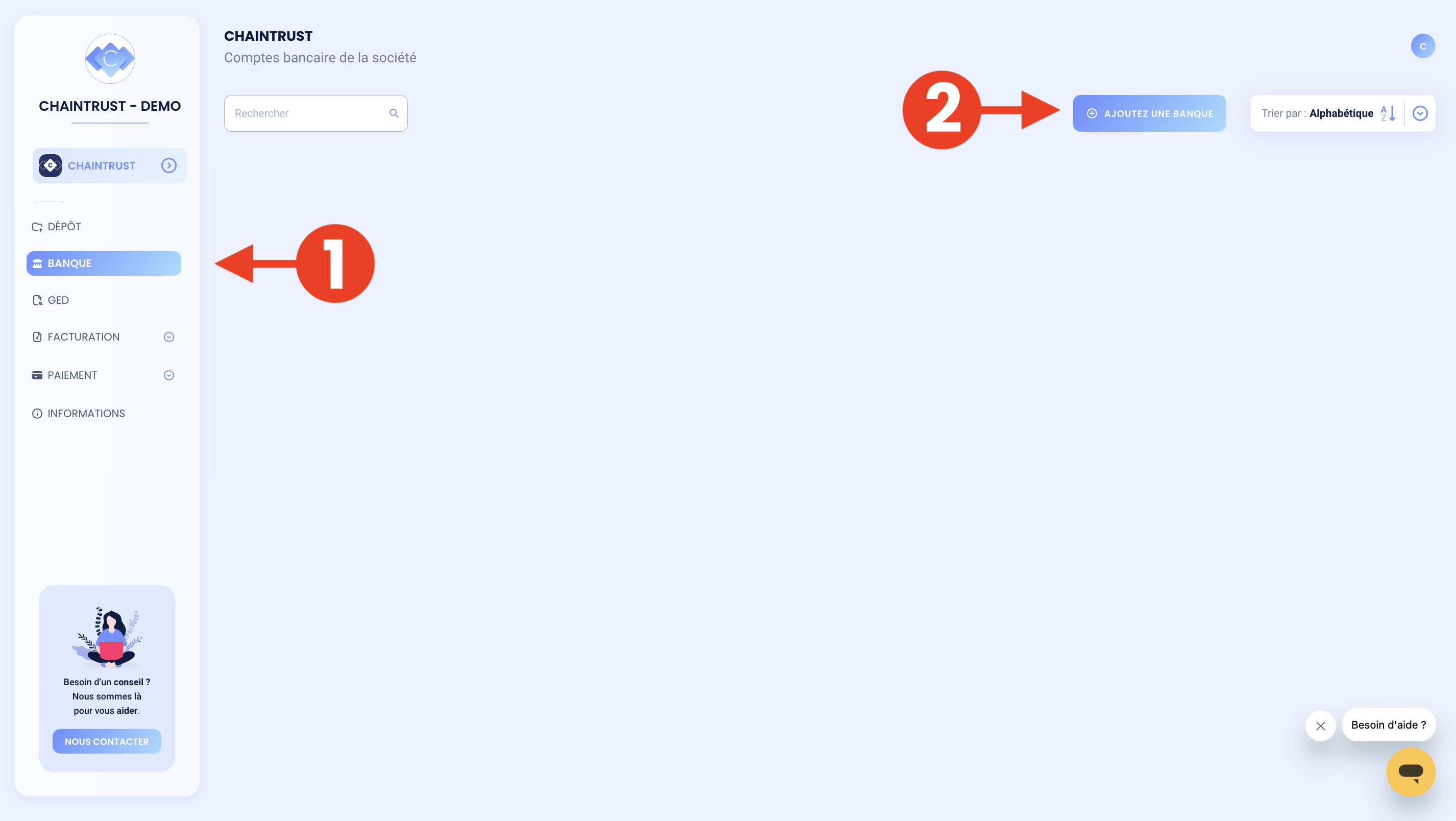 connecter-banque-Chaintrust-acces-client.png