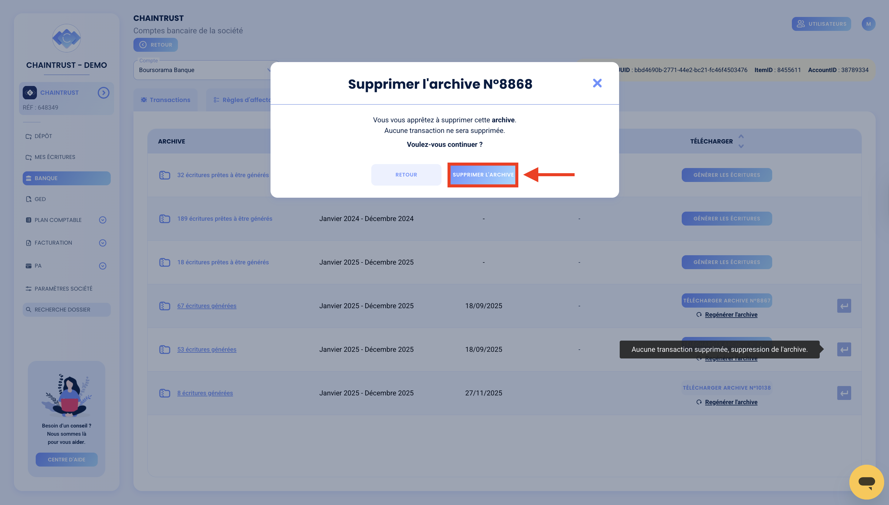 Supprimer-une-archive-de-banque-sur-chaintrust-04.png